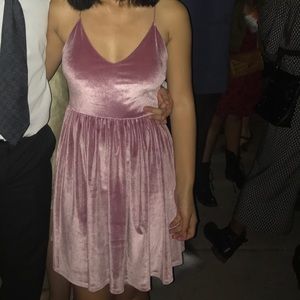 Pink Velvet Dress!